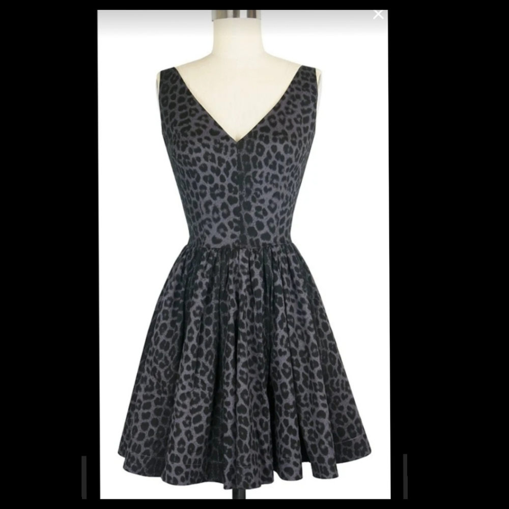 "SOLD* trashy diva smoke leopard mini ballerina dress